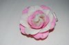 Light Pink and Ivory Flower Rose Clip