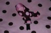 Brown and Pink Dot Paci Clip