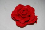 Red Flower Rose Clippie