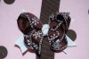 Brown and Ivory Snowflake Bow