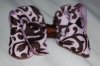 Light Pink and Brown Boutique Bow