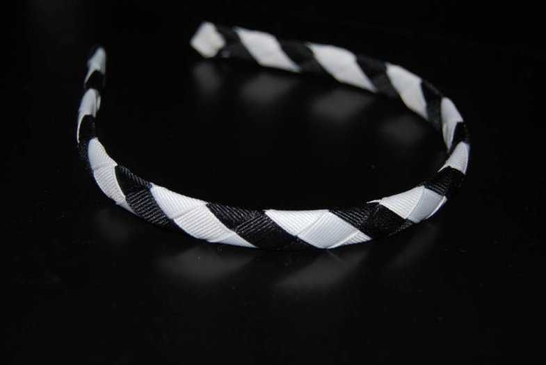 Super Cool Black and White Headband - Click Image to Close