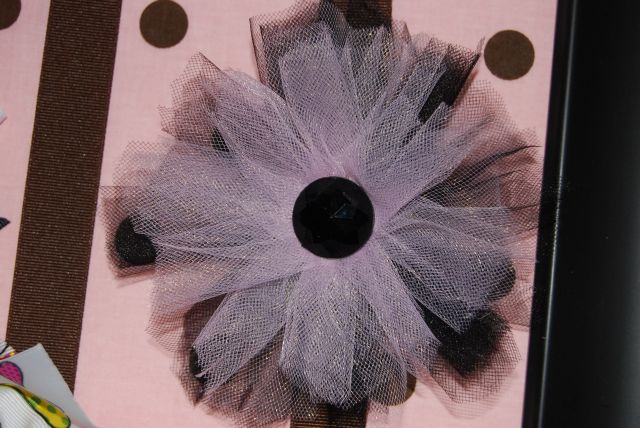 Tulle Flower Bow - Click Image to Close