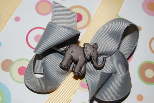Grey Elephant Bow - Click Image to Close