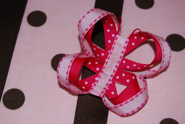 Pink Polka Dot Butterfly - Click Image to Close